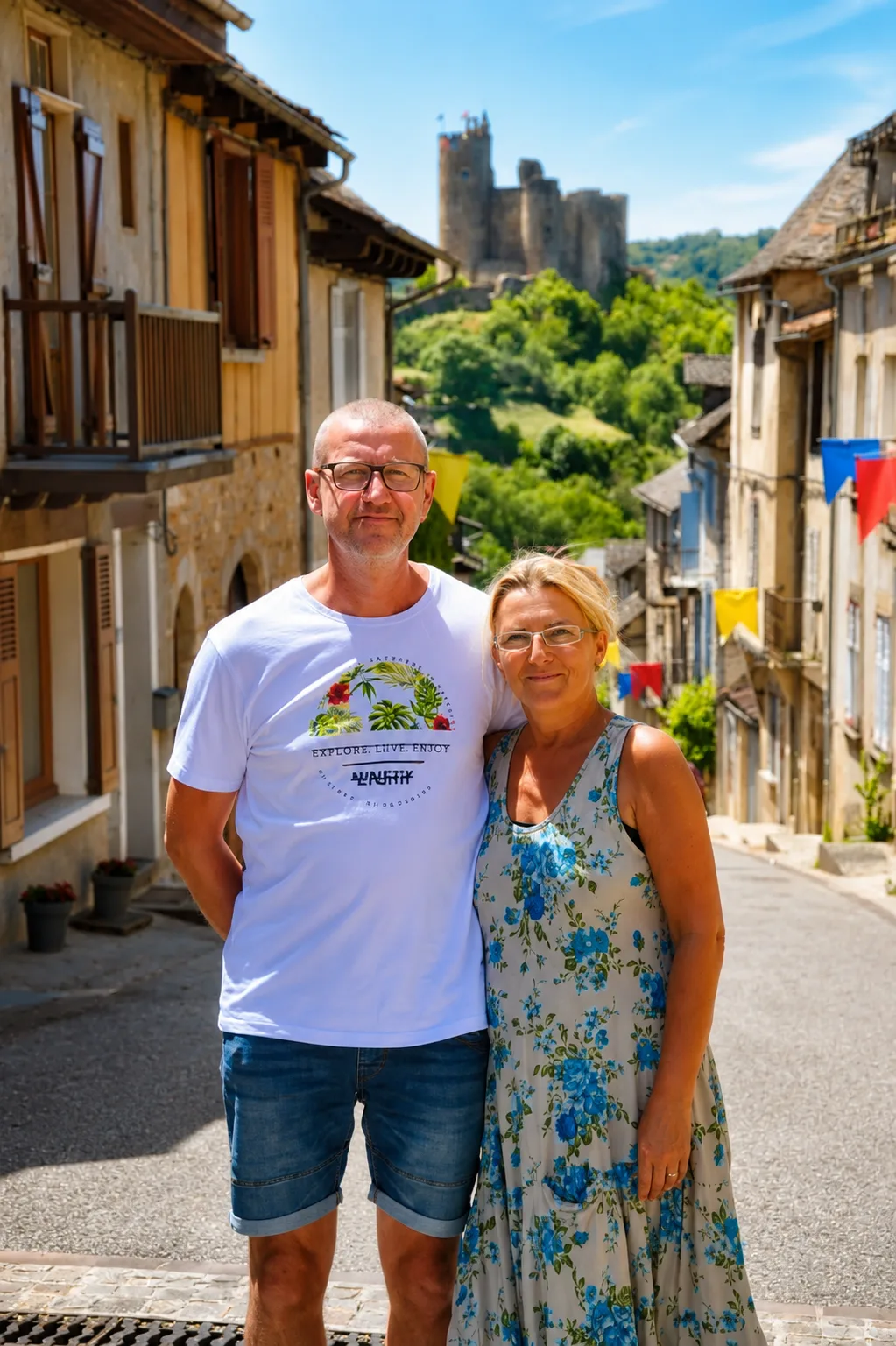 Mia en Jacky in Najac