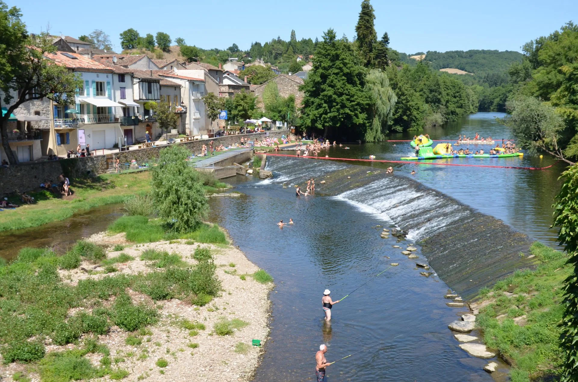 Viaur rivier bij Laguépie