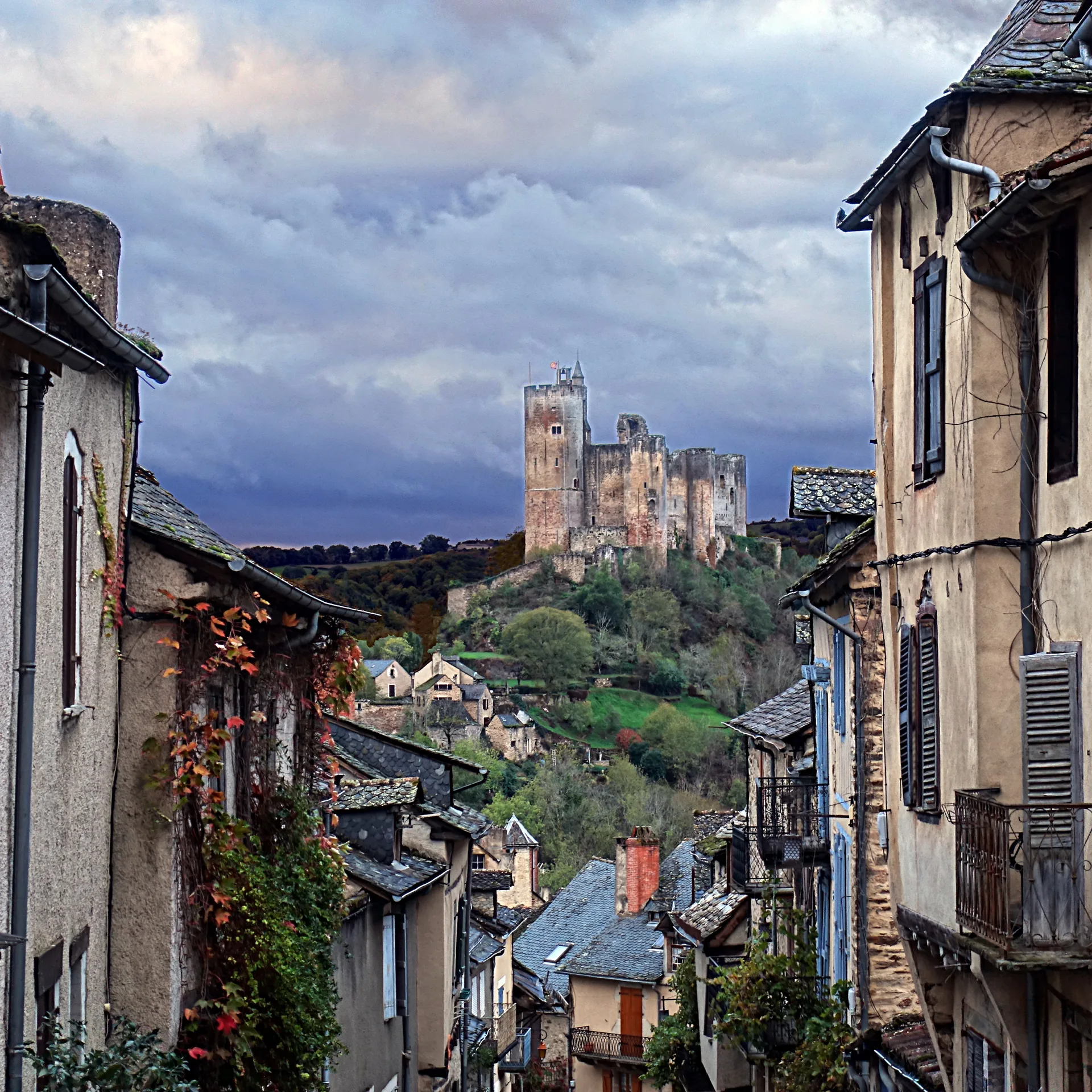 Najac, middeleeuws vestingdorp in de Aveyron